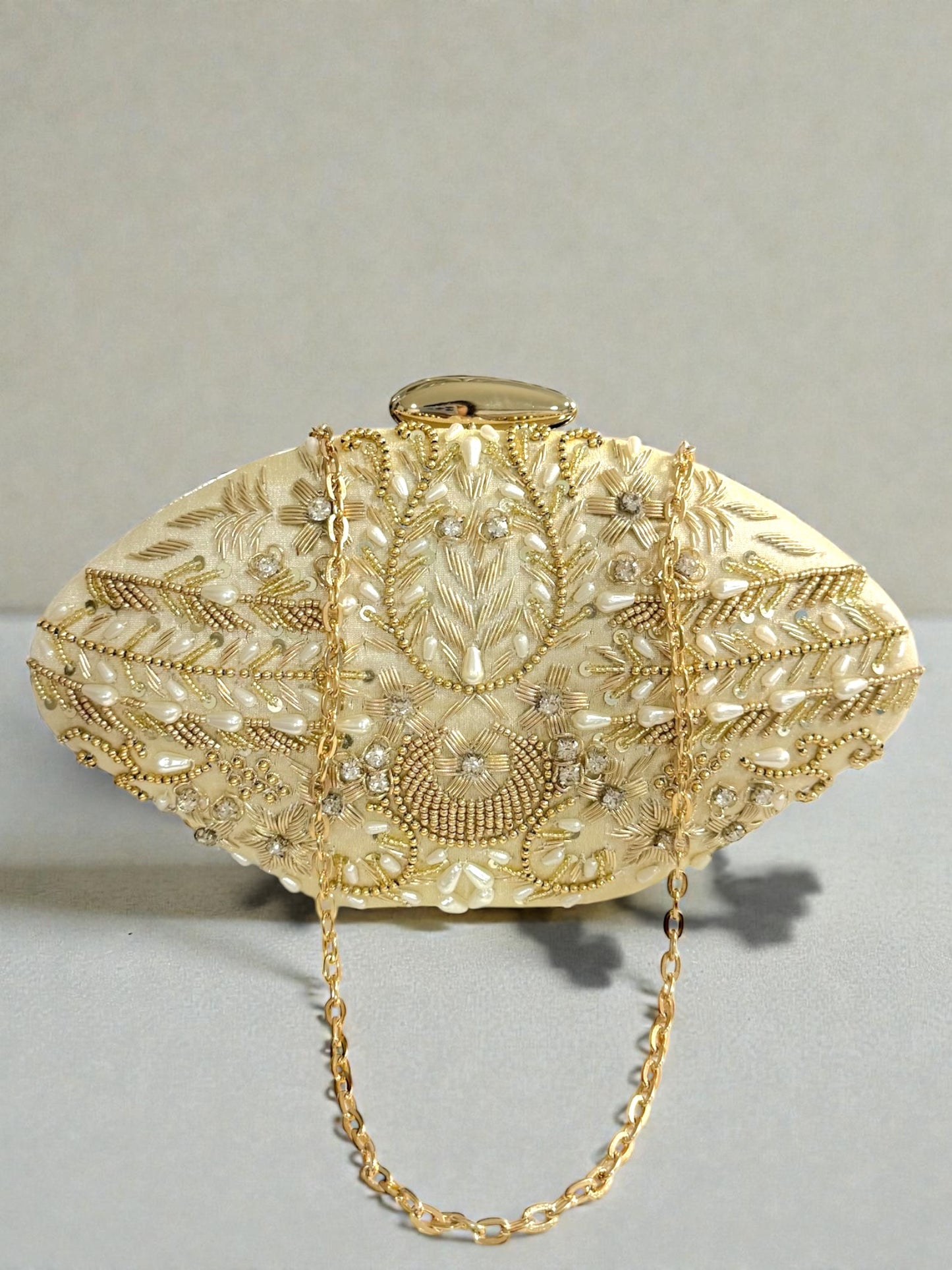 Suhaila سهيلة Handmade Clutch in Gold