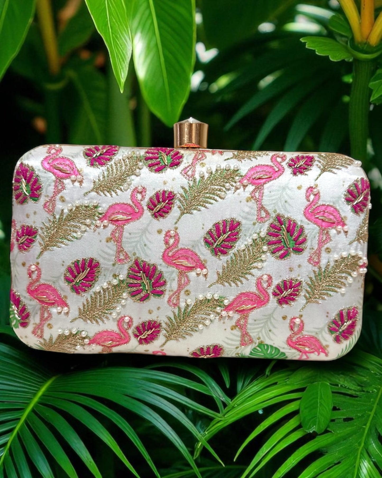 Sasha साशा Flamingo Clutch