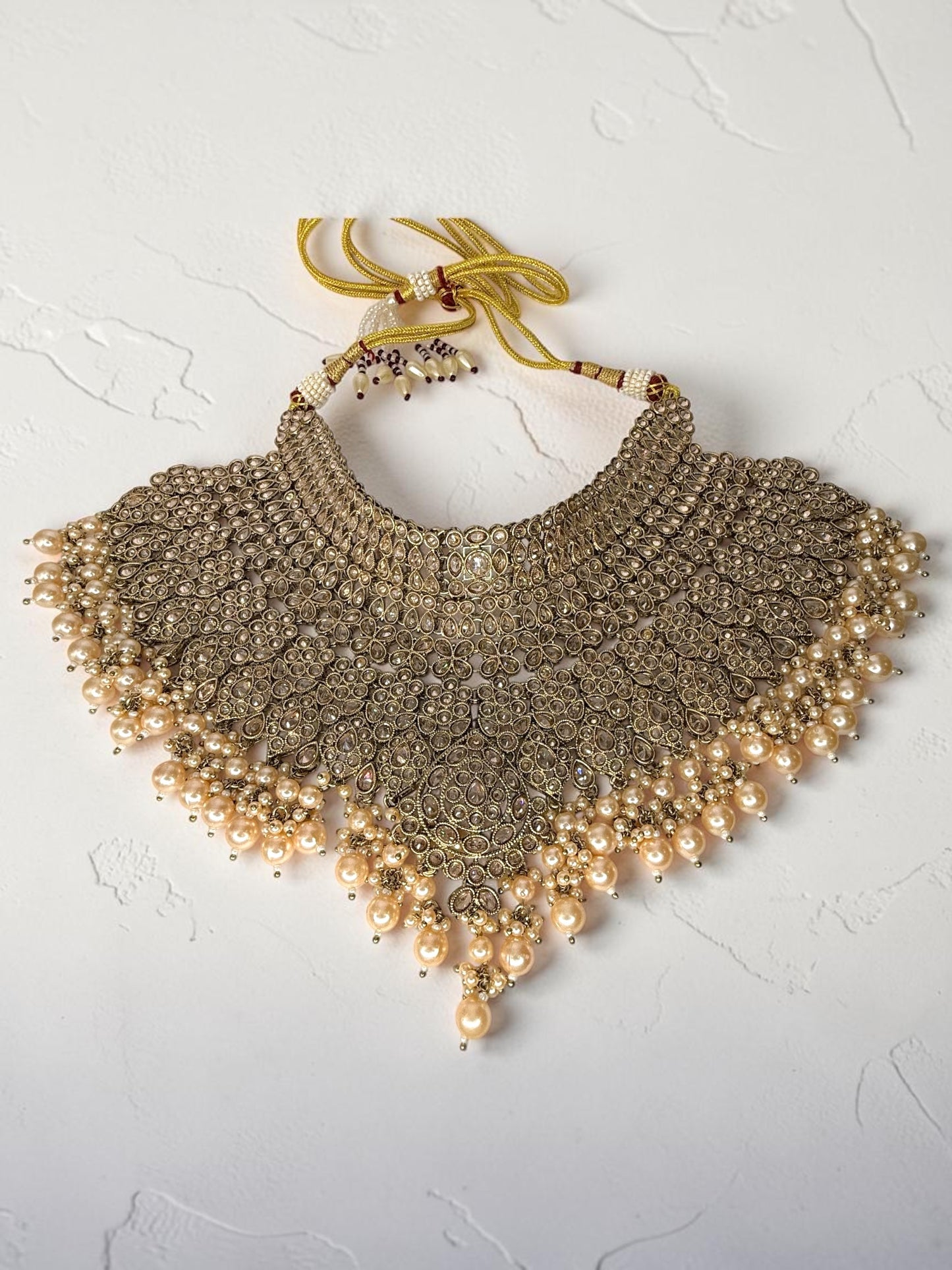 Sabreen صابرين Polki Bridal Set in Gold
