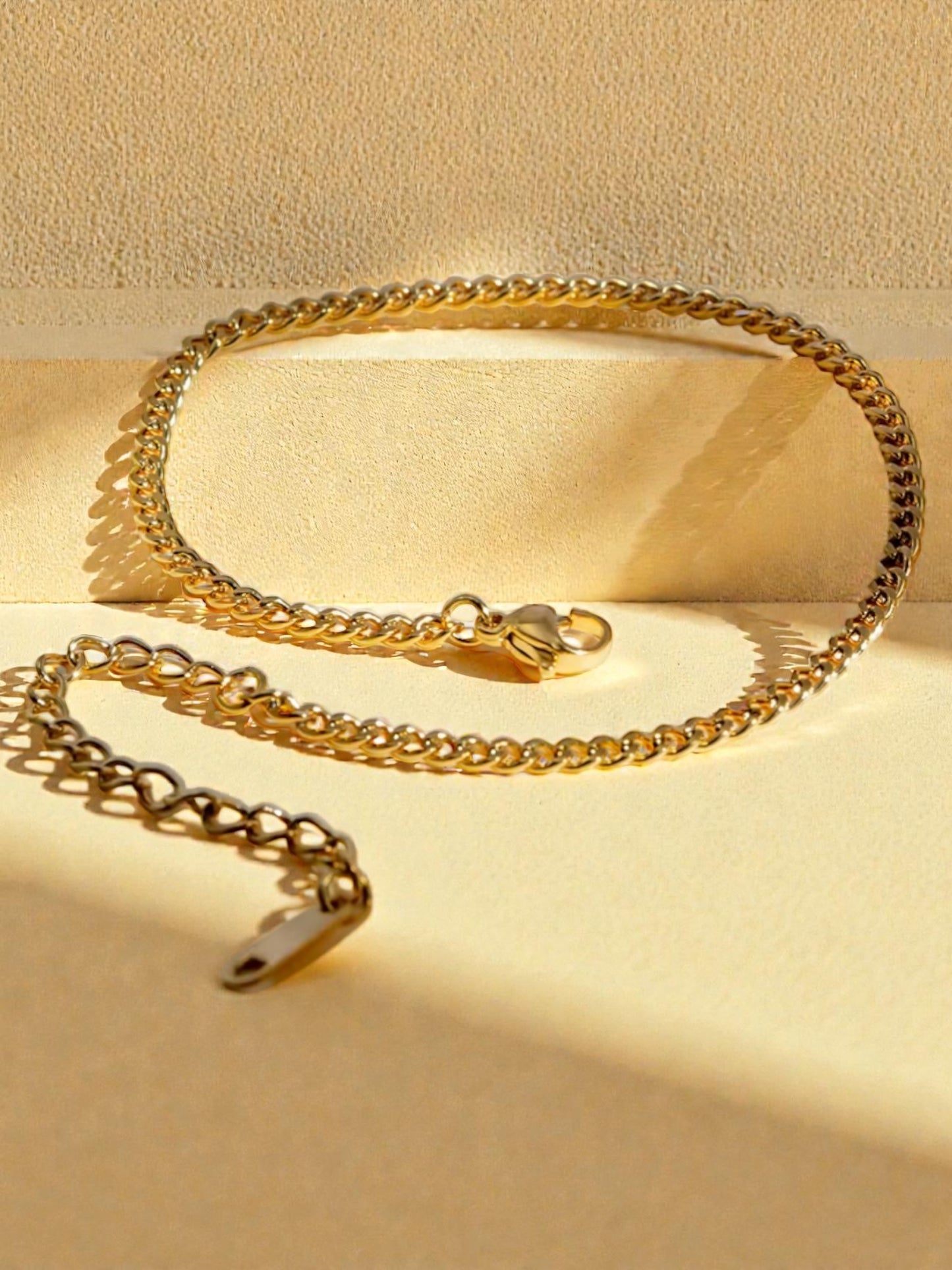 Sarah 18K Gold Plated Chain Anklet