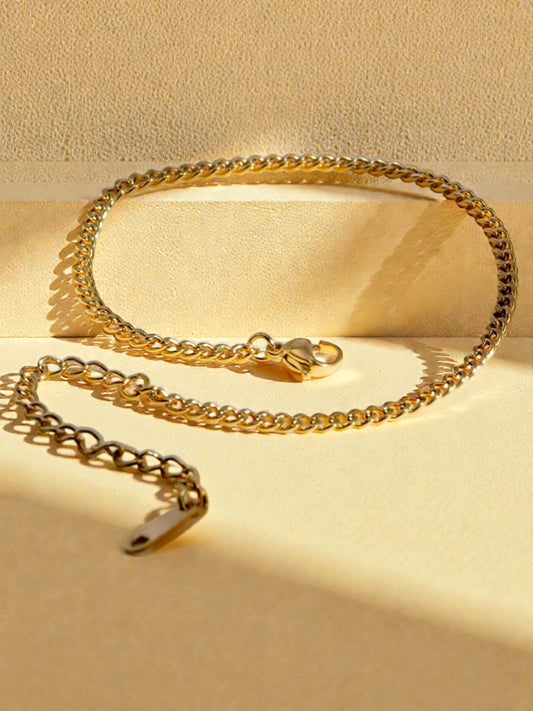 Sarah 18K Gold Plated Chain Anklet