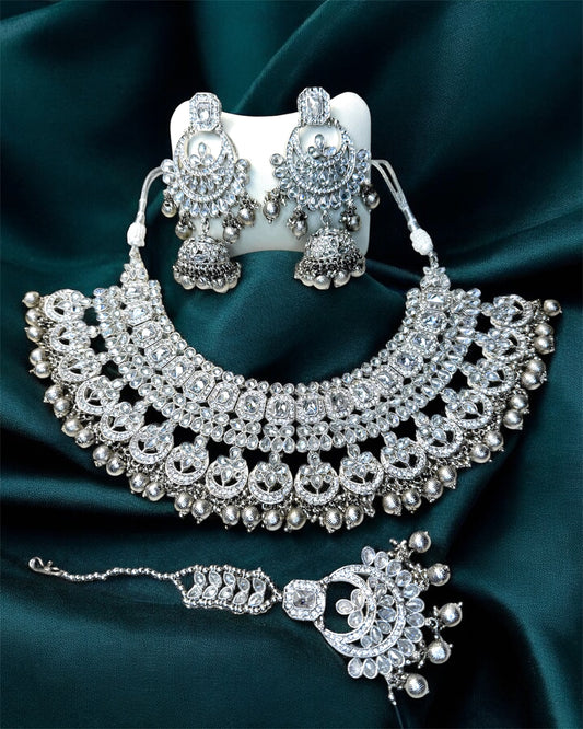 Diyaa ضياء Bridal Set in Silver