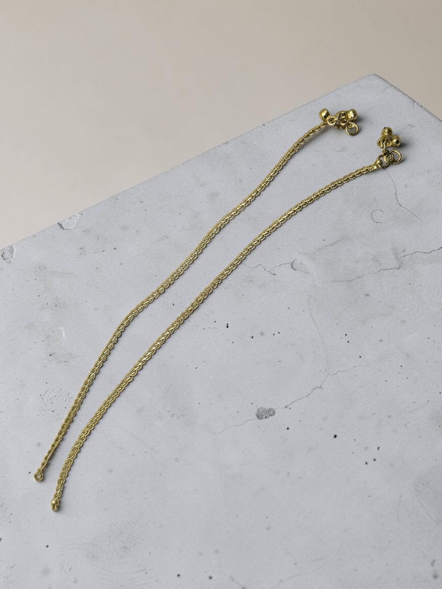 Abeer عبير Anklets in Gold