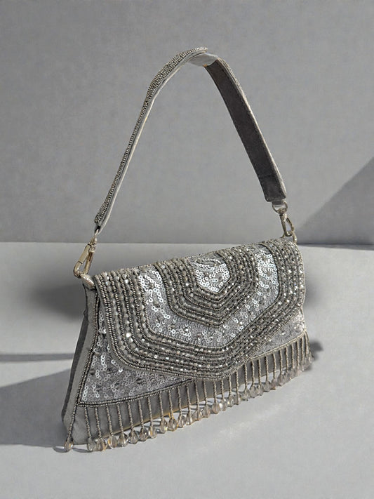 Misk مسك Handmade Bag in Grey