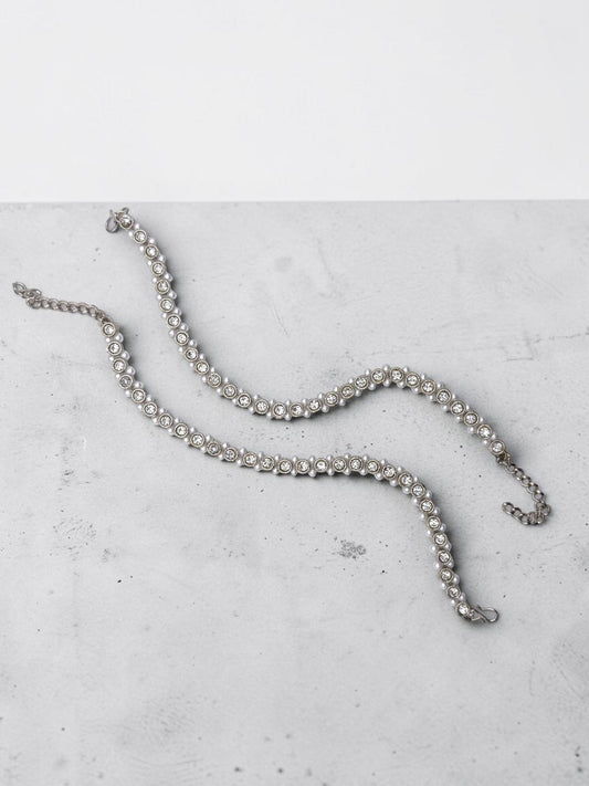 Saba صبا Anklets in Silver