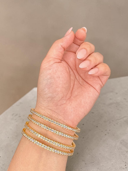 Zahia زاهية American Diamond Kaday in Gold