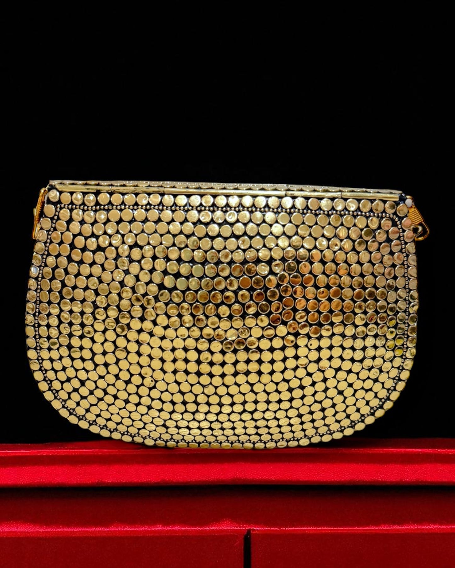 Ayman أيمن Gold Brass Clutch