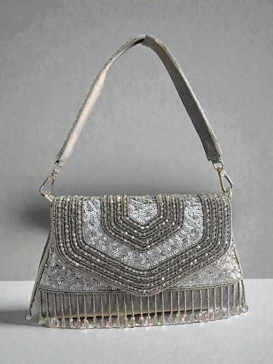 Misk مسك Handmade Bag in Grey