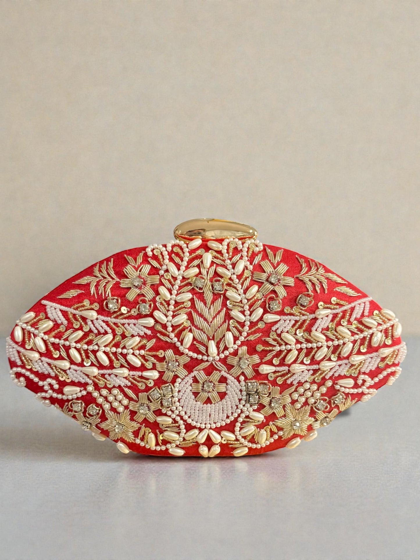 Suhaila سهيلة Handmade Clutch in Red