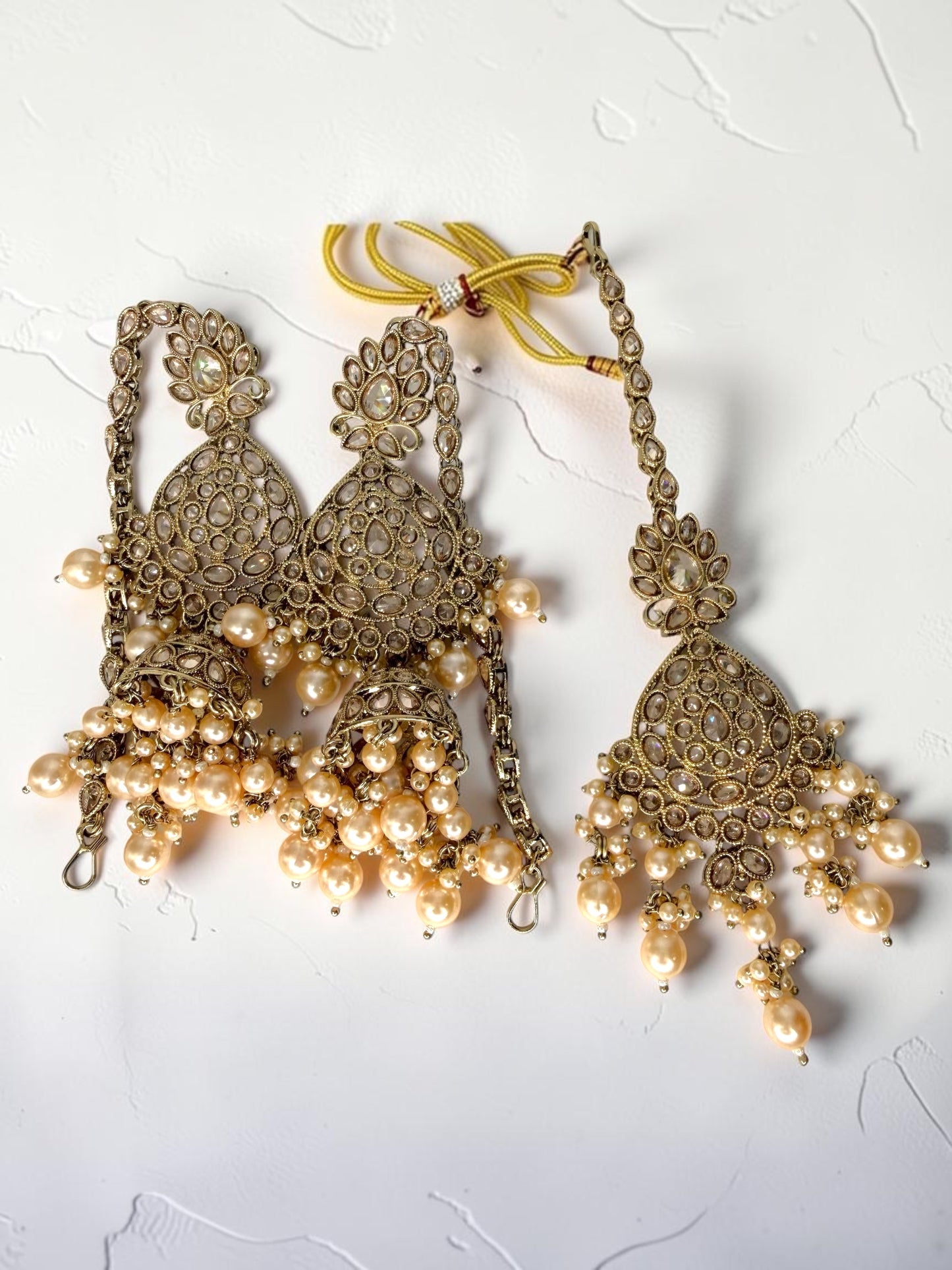 Sabreen صابرين Polki Bridal Set in Gold