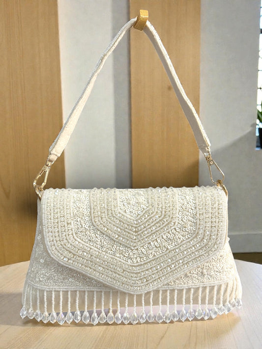 Misk مسك Handmade Bag in Ivory