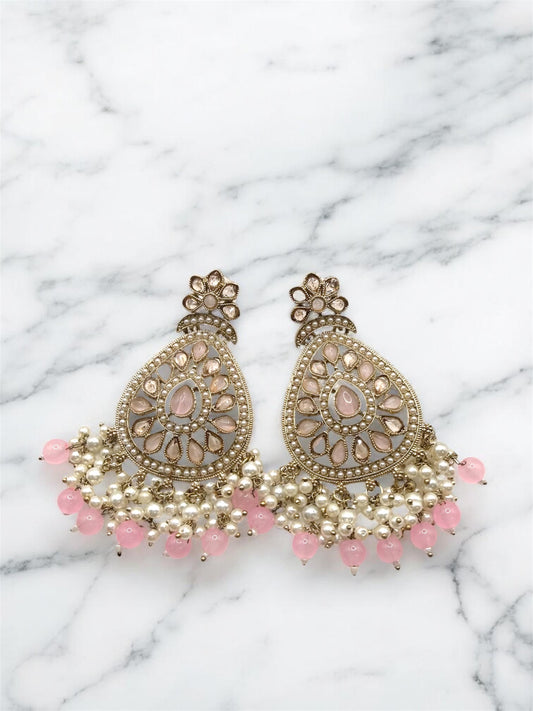 Deepa दीपा Earrings in Pink