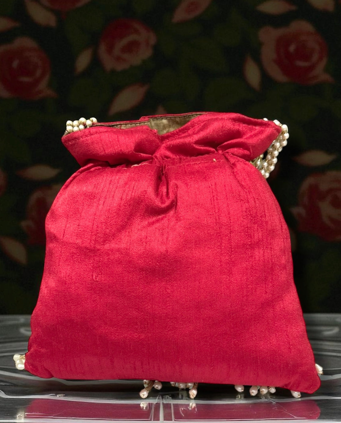 Nazleen نازلين Potli Bag in Red
