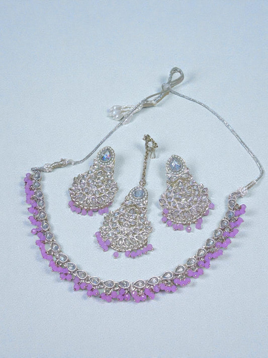 Hira حرا Danity Set in Lavender & Silver