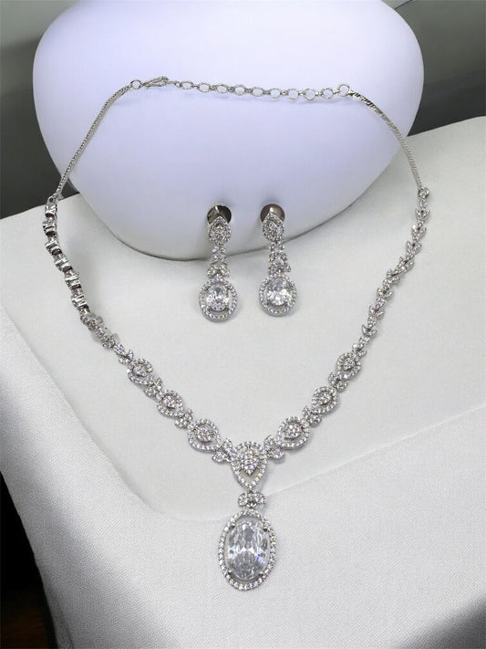 Joud جود American Diamond Set in Silver