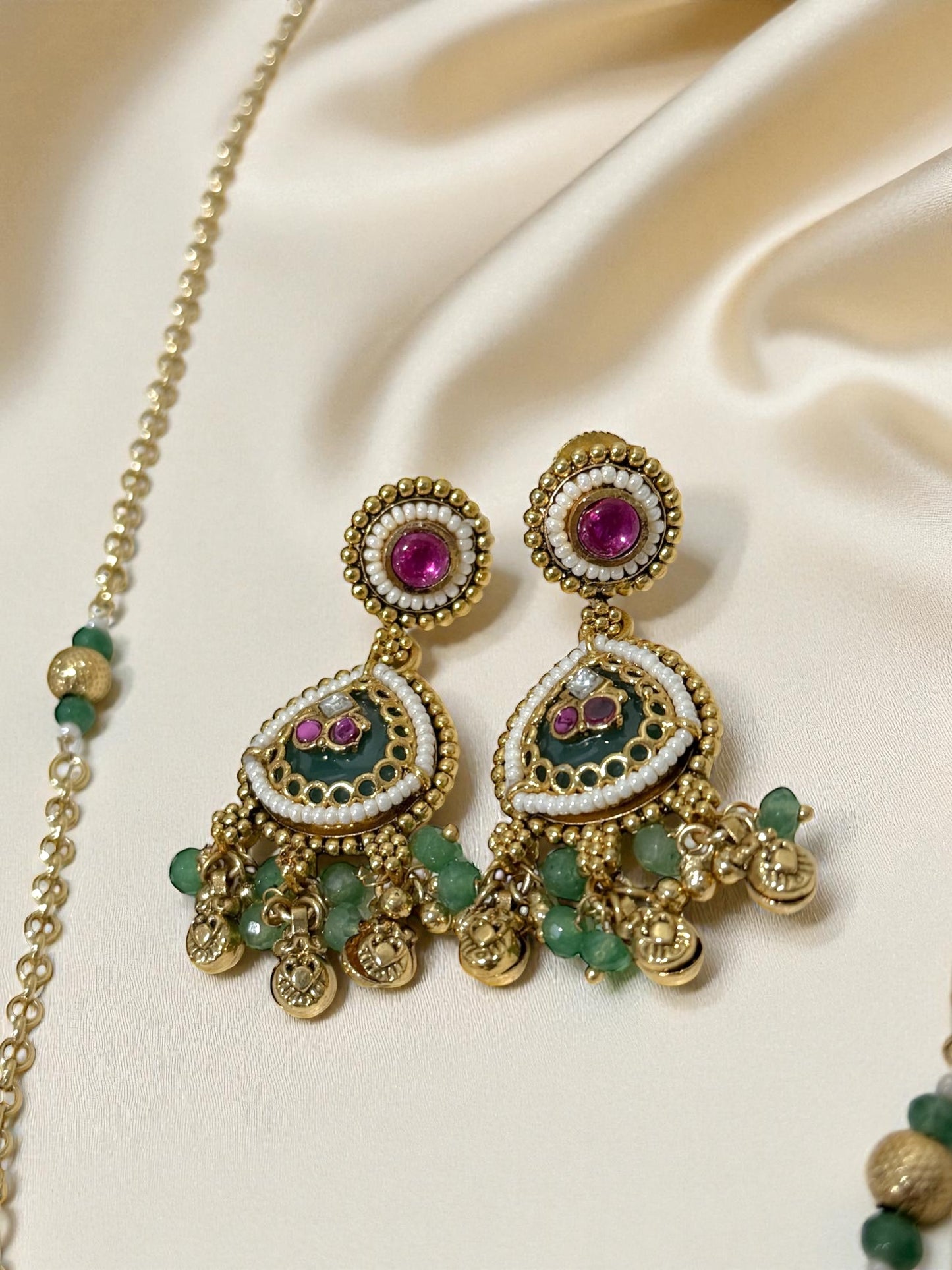 Ishani ईशानी Gold Plated Mala Set