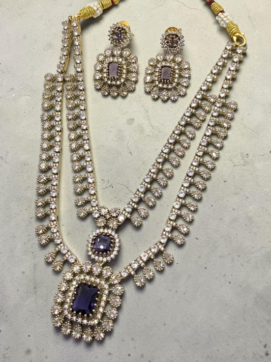 Eman إيمان Gold Plated Victorian Set in Purple