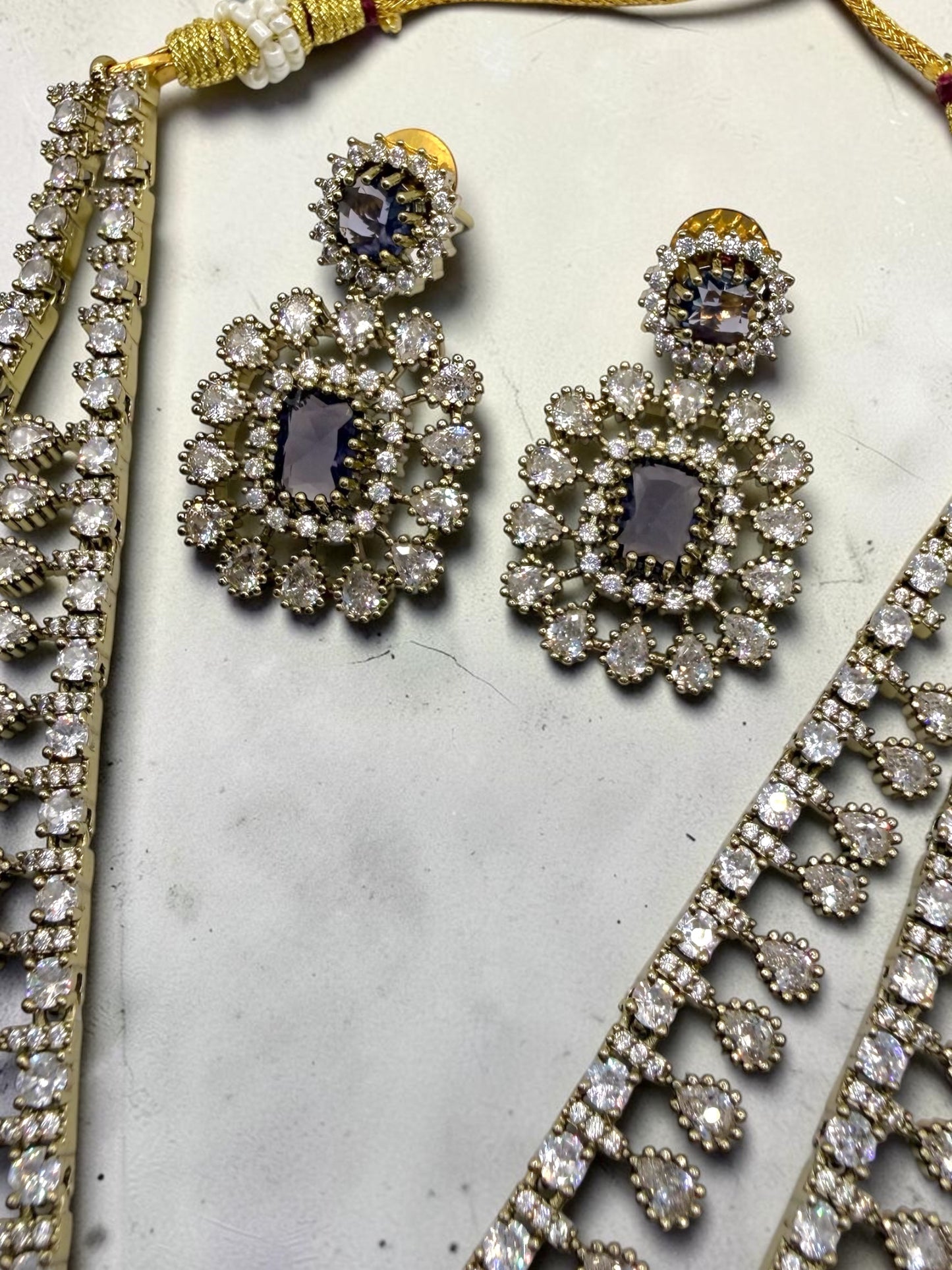 Eman إيمان Gold Plated Victorian Set in Purple