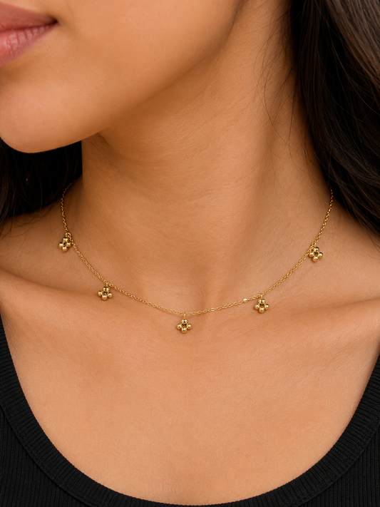 Henna حِنَّة Necklace in Gold - 18k Gold Plated and Stainless Steel