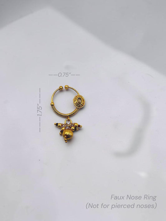 Faux Kundan Nose Ring
