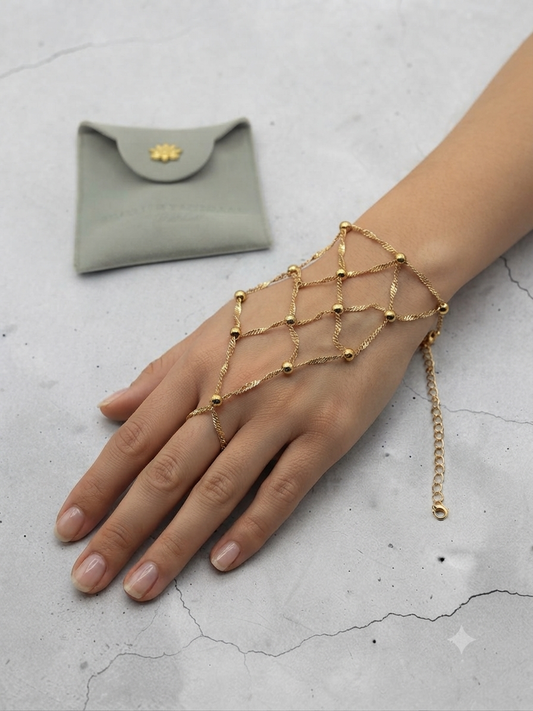 Vanya वान्या 18k Gold Plated Hand Chain