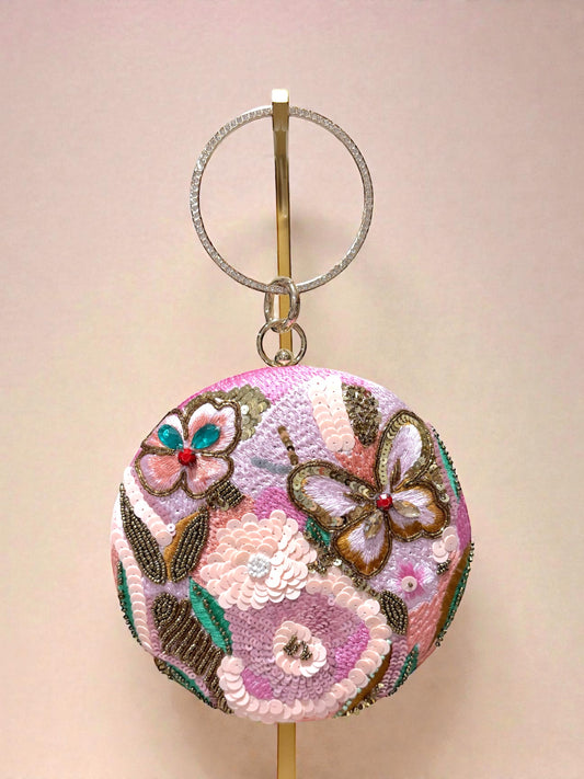 Parul पारुल Round Butterfly Clutch