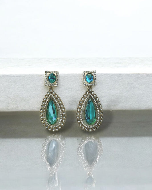 Ziya ضياء Earrings in Sky Blue