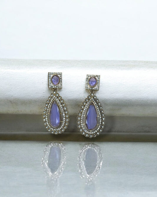 Ziya ضياء Earrings in Lavender