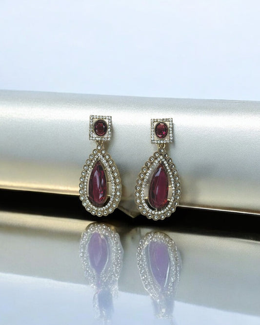 Ziya ضياء Earrings in Purple