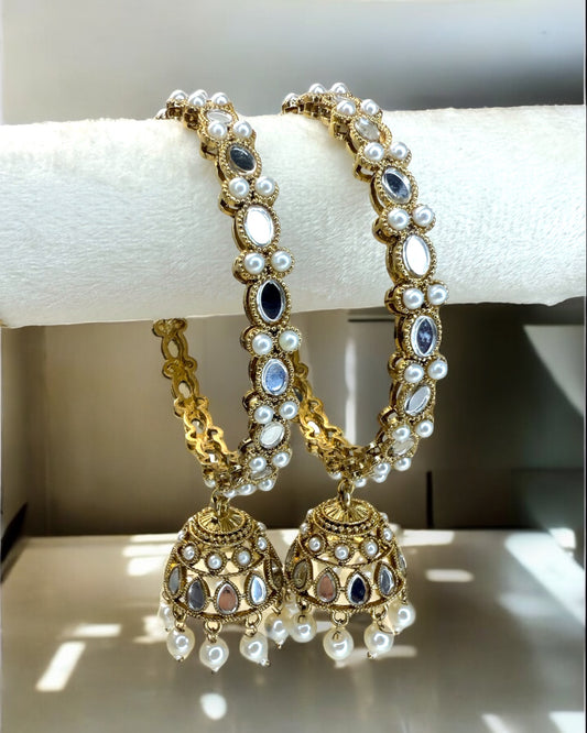Lubna لبنى Jhumki Kare in Gold