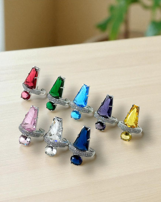 Myra मायरा American Diamond Rings