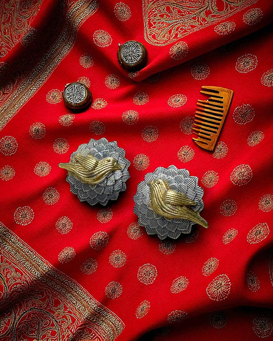 Suhana सुहाना Dual Tone Oxidized Studs