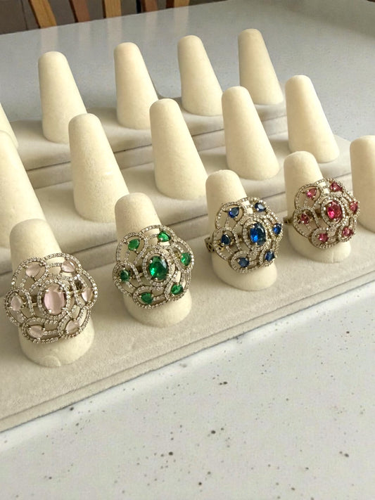 Ahana अहाना American Diamond Rings