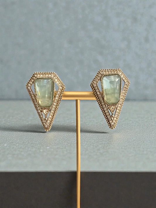 Tahani تهاني Earrings in Ice Blue