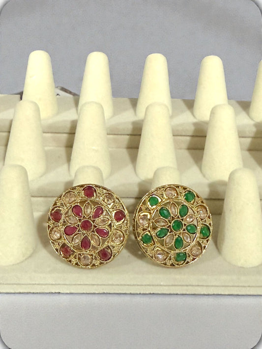 Warda وردة Polki Ring