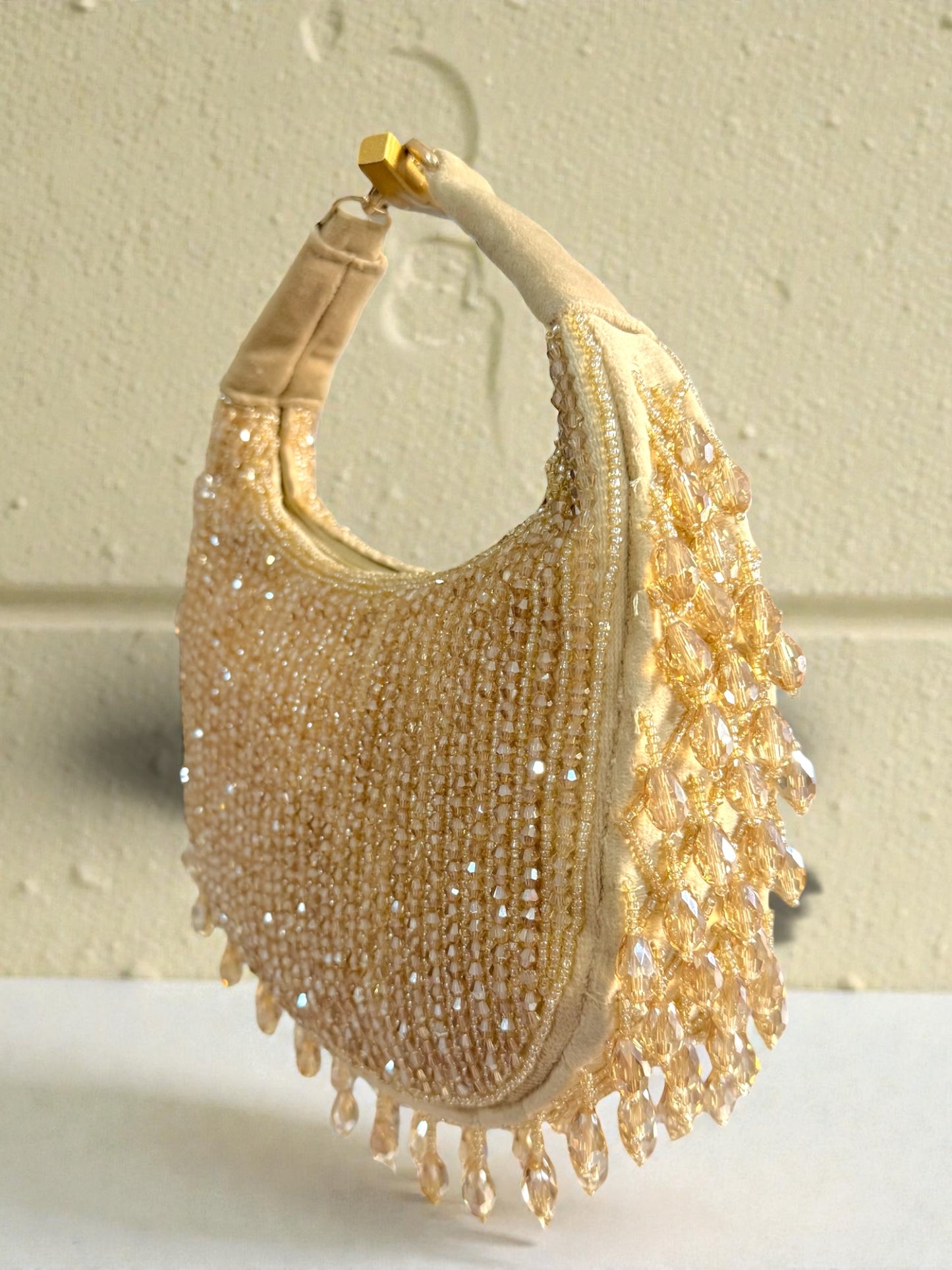 Maha مها Handmade Bag in Champagne Gold