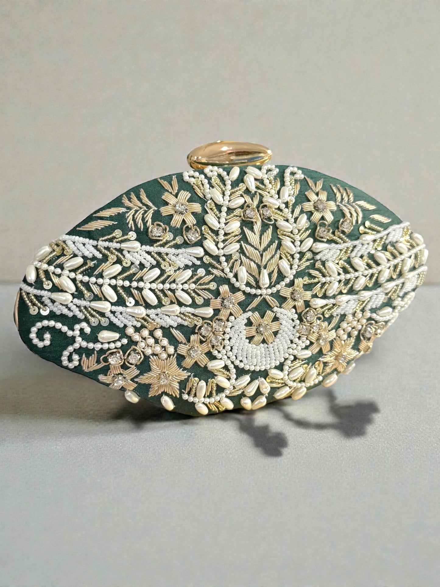 Suhaila سهيلة Handmade Clutch in Green
