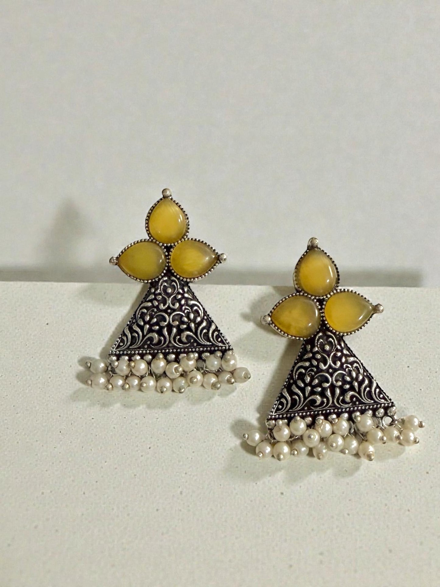 Suna سنا Silver Plated Earrings