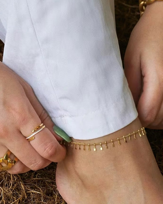 Janhvi जाह्नवी 18K Gold Plated Anklet