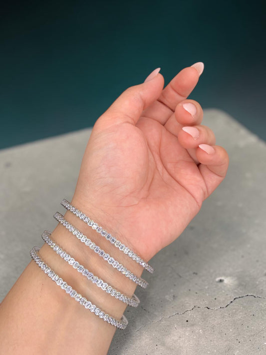 Zahia زاهية American Diamond Kaday in Silver