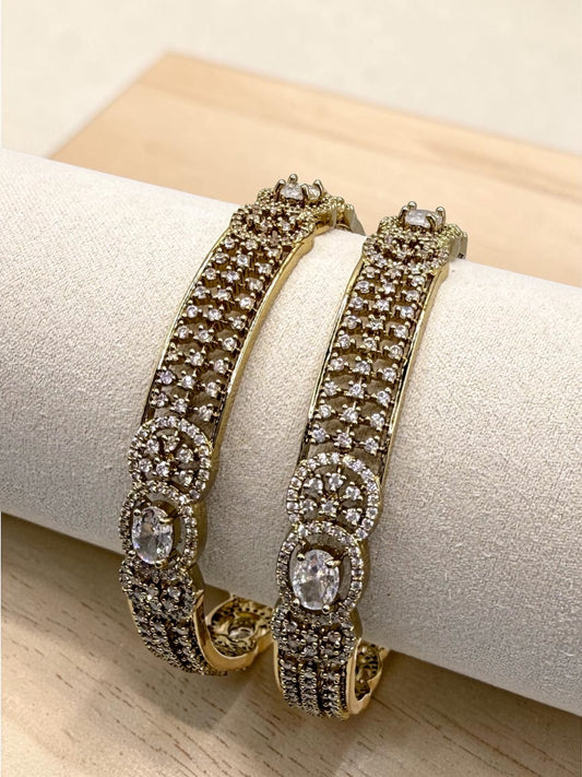 Samia سامية American Diamond Kaday in Gold
