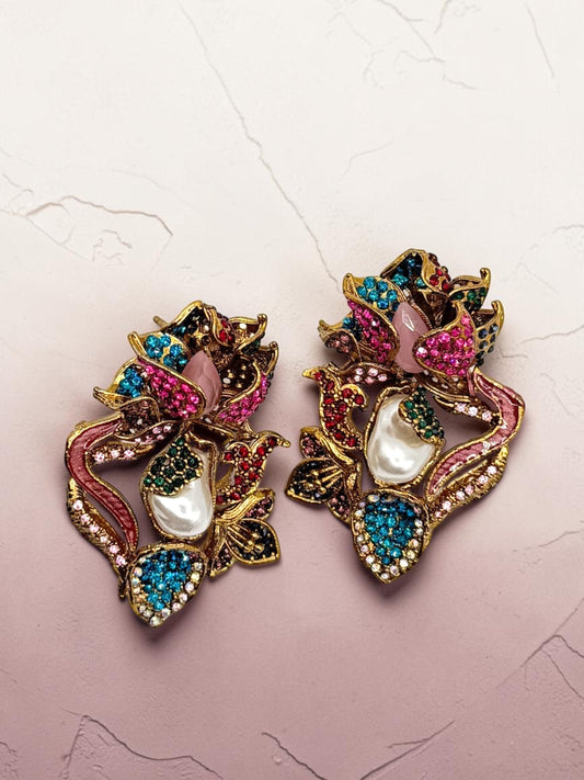 Aylin آیلین Turkish Earrings in Multicolor
