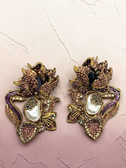 Aylin آیلین Turkish Earrings in Purple