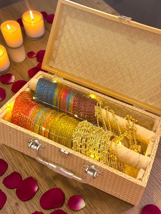 Samah سماح Kashmiri Glass Bangle Box in 2.8
