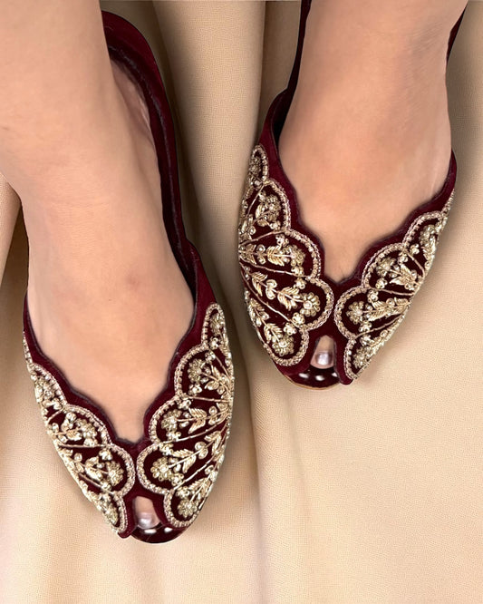 Hana هناء Khussay in Maroon