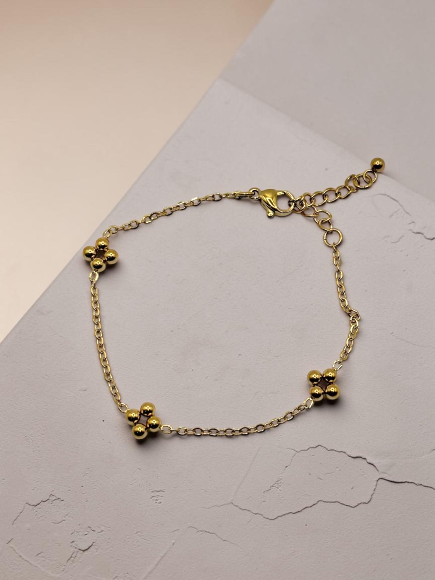 Henna حِنَّة Bracelet in Gold for Adults - 18k Gold Plated and Stainless Steel