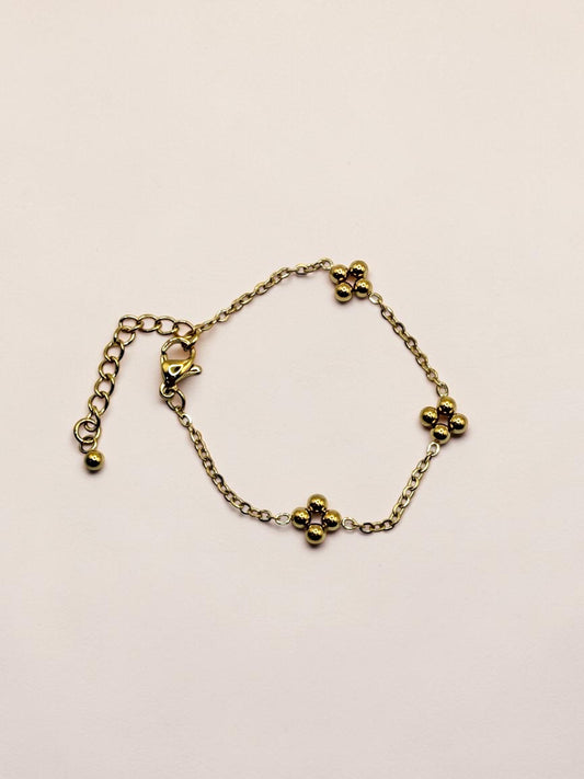 Henna حِنَّة Bracelet in Gold for Babies - 18k Gold Plated and Stainless Steel