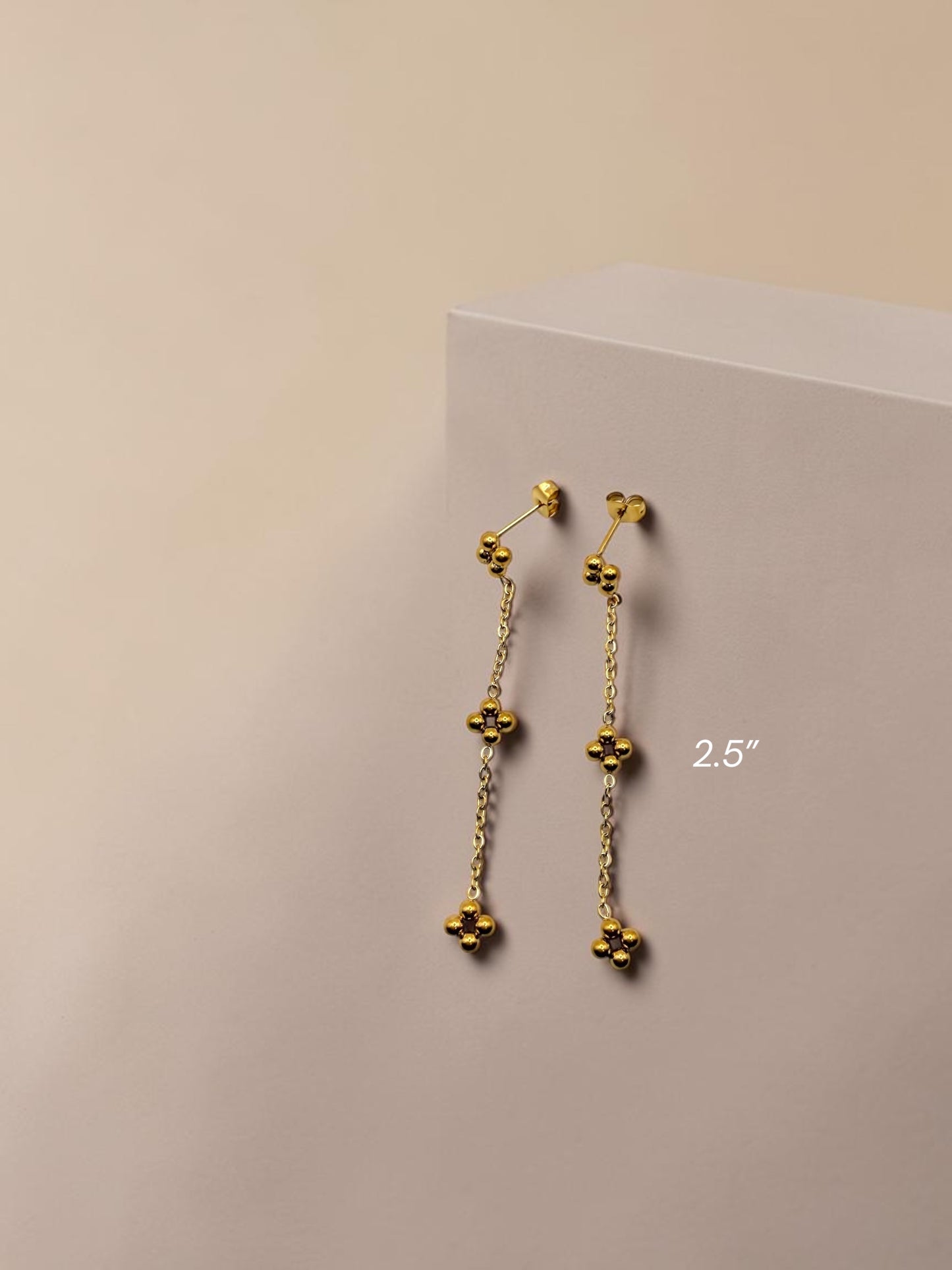 Henna حِنَّة Earrings in Gold - 18k Gold Plated and Stainless Steel