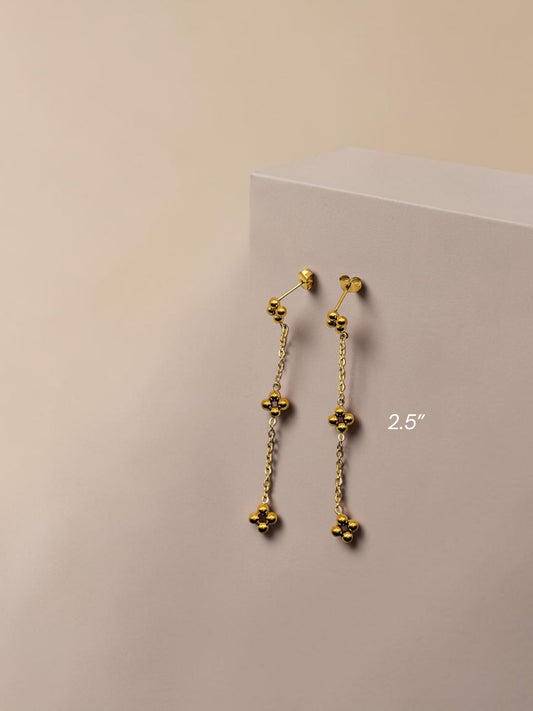 Henna حِنَّة Earrings in Gold - 18k Gold Plated and Stainless Steel