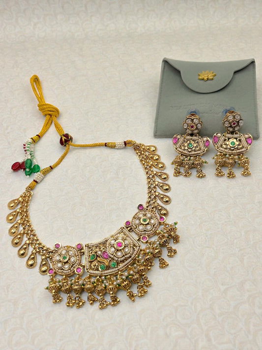 Minakshi मीनाक्षी Heritage Set in Multicolor